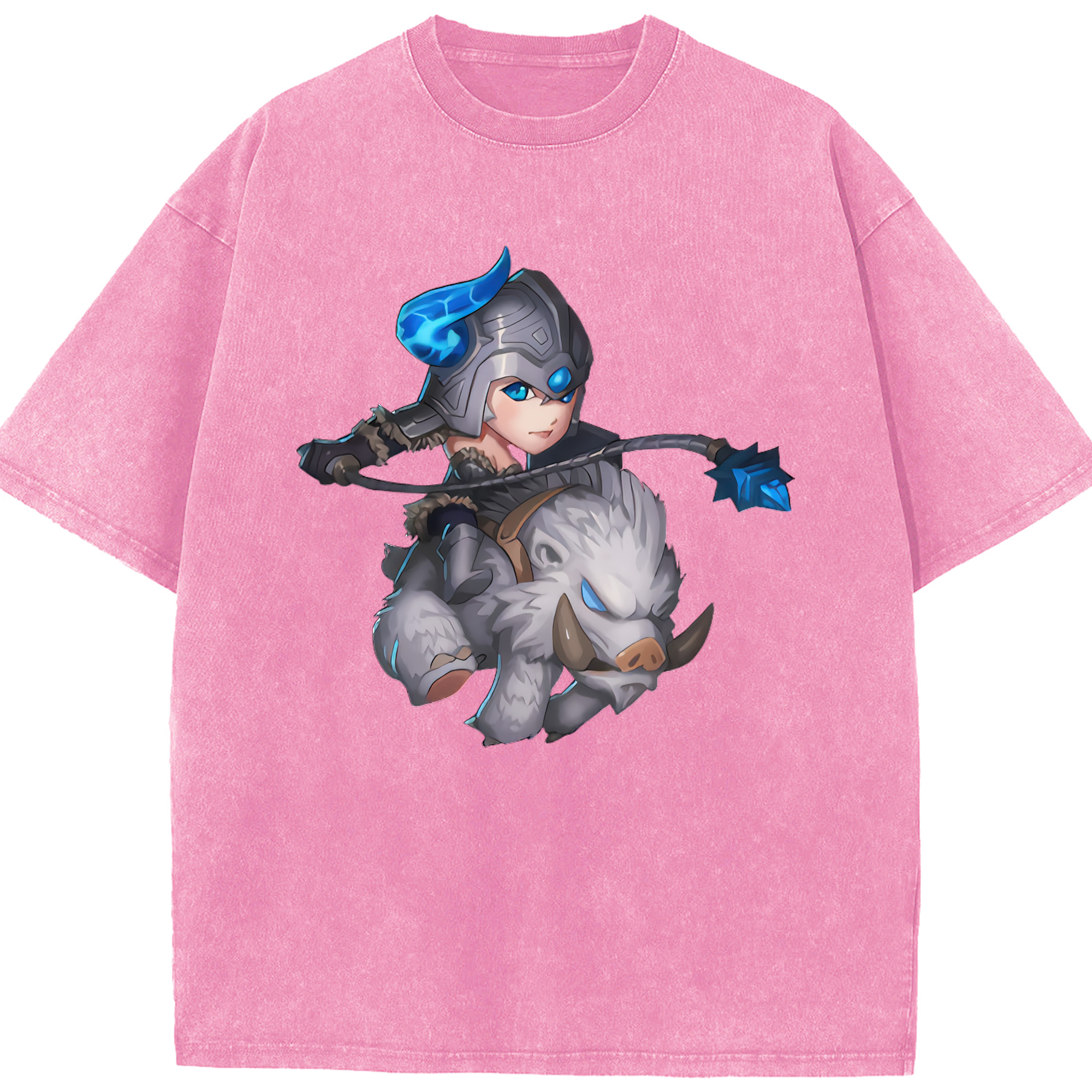 リーグ・オブ・レジェンド League of Legends LOL 綿100% ヴィンテージ風 半袖Tシャツ（フロントプリント）